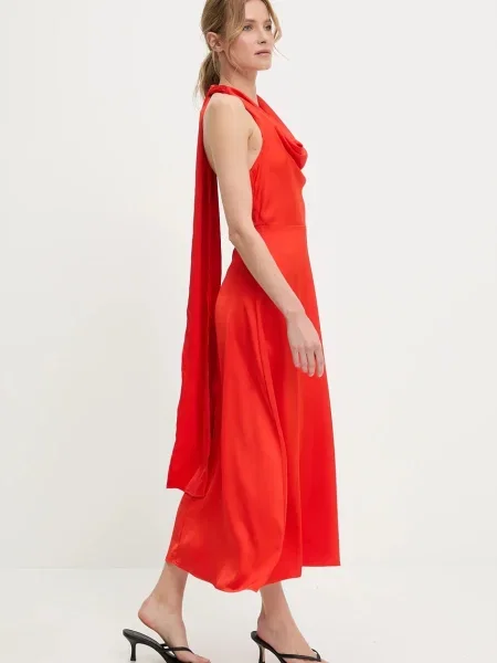 Answear.LAB Obleka rdeča