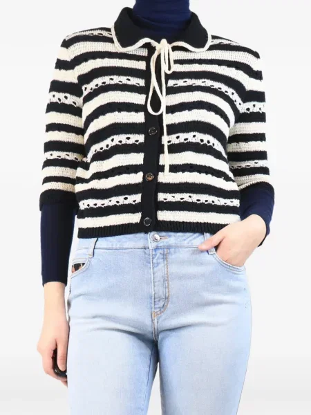 Ριγέ ζακέτα Sonia Rykiel μαύρο