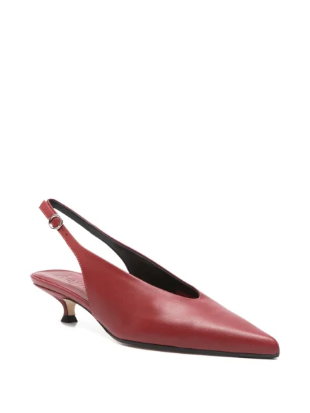 Pantofi cu toc Aeyde slingback roșu