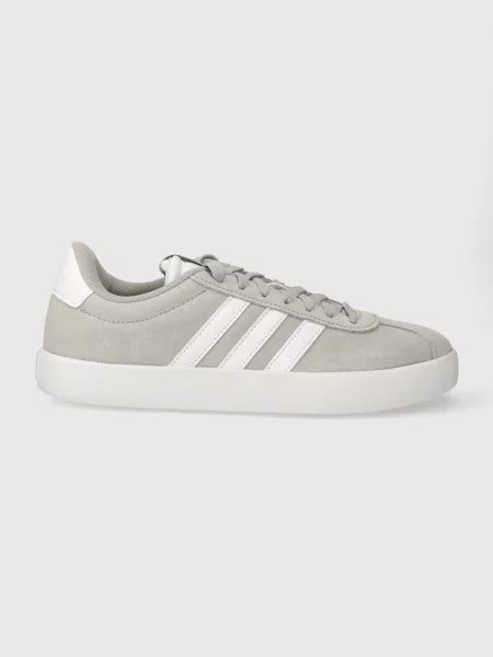 Usnjene superge adidas COURT siva