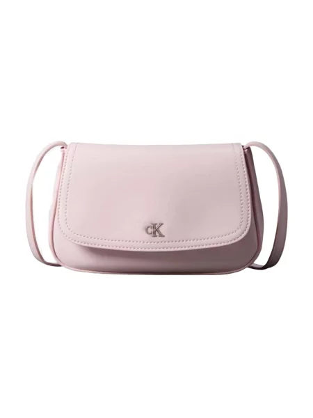 Torebka Calvin Klein skórzana różowa