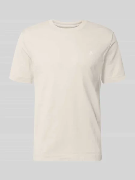 Krój regular fit t-shirt z czystej bawełny z nadruk z logo Marc O'polo