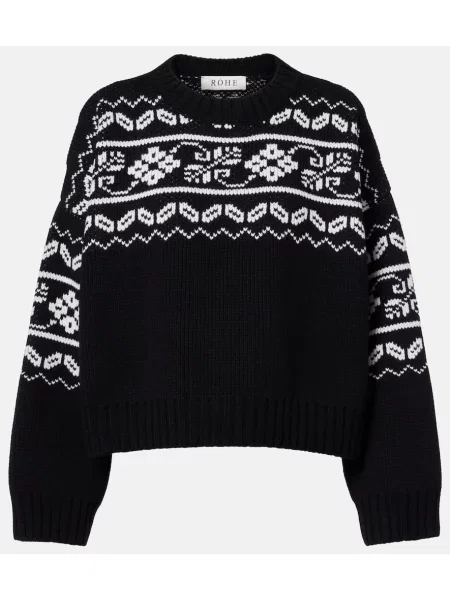 Pulover Róhe de lână negru