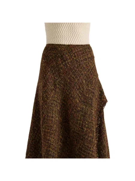 Fustă Proenza Schouler White Label asimetrică din tweed alb