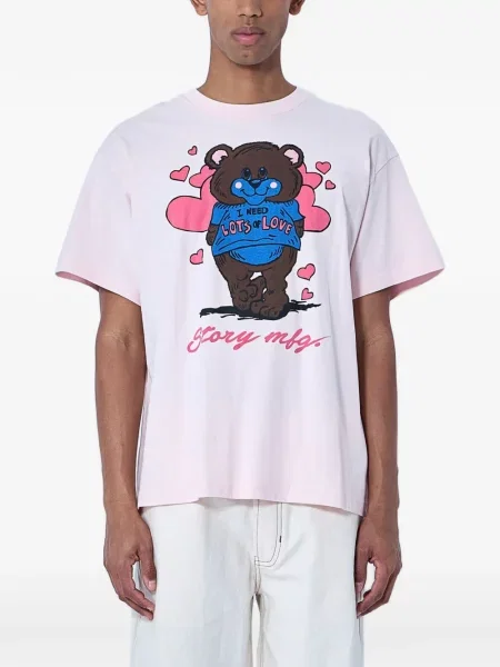 Tricou Story Mfg. cu imagine roz