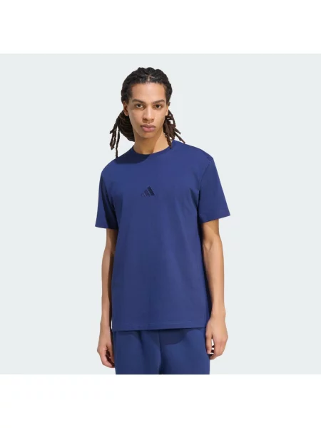 KOSZULKA Z MAŁYM LOGO ADIDAS KIT niebieska