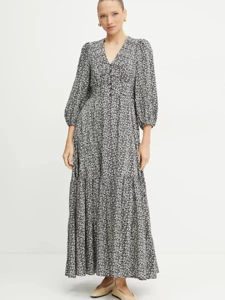 Ivy Oak sukienka mini rozkloszowana czarny