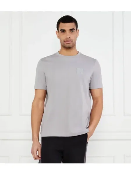 BOSS GREEN Póló DropNeedle AC | Relaxed fit | stretch szürke