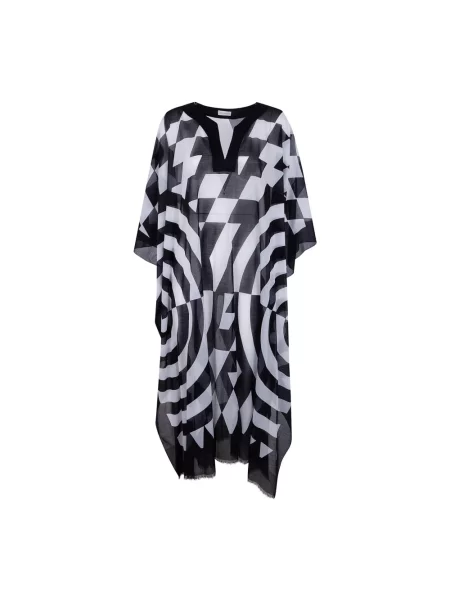Sukienka Dries Van Noten z nadrukiem czarna