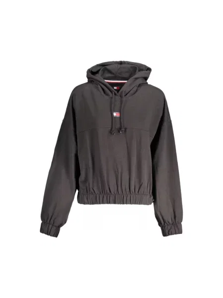 Bluza z kapturem Tommy Hilfiger z kapturem czarna