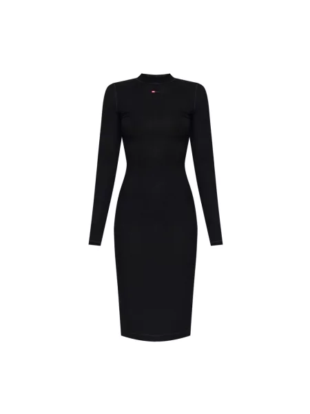 Sukienka DIESEL D-Mokky-Ls-Microdiv Dress Black M czarna