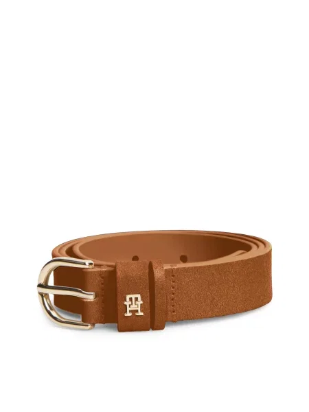 TOMMY HILFIGER Curea ESSENTIAL EFFORTLESS coniac maro