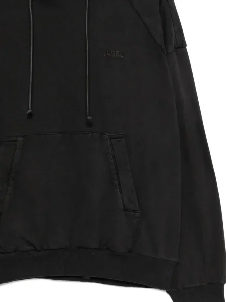 Mikina s kapucí Juun.j s výšivkou černá