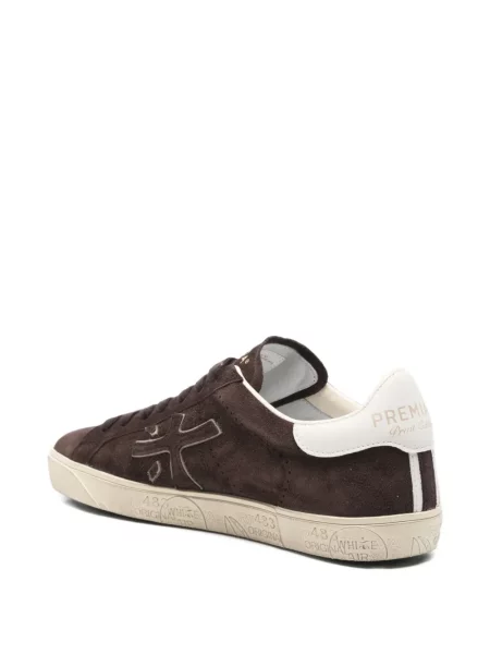 Sneakerși Premiata din piele de căprioară maro