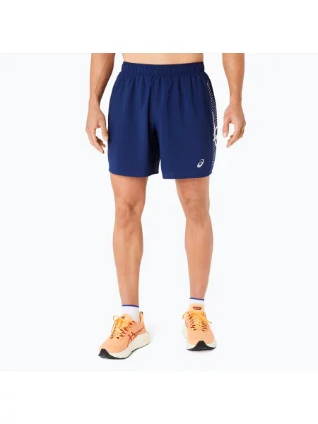 Мъжки шорти за бягане ASICS Icon performance blue expanse / birch синьо