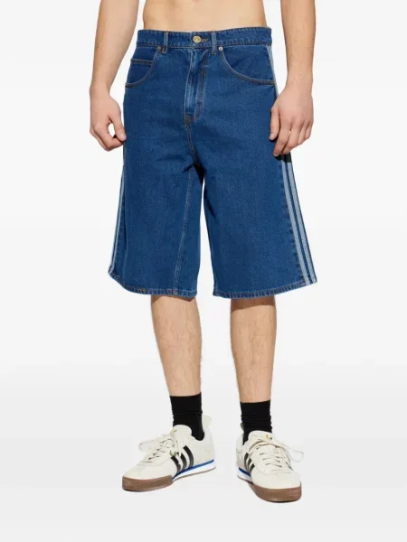 Ριγέ μπουφάν Adidas με κέντημα κόκκινο