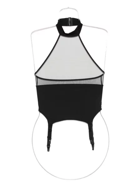 Body Maison Close cu gât halter negru