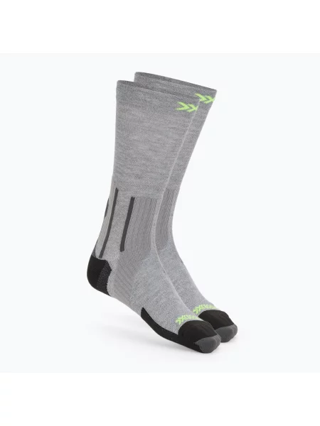 Шкарпетки X-Socks Run Perform Warm Crew rhino grey/canary сірі