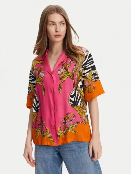 Πουκάμισο Versace Jeans Couture ροζ
