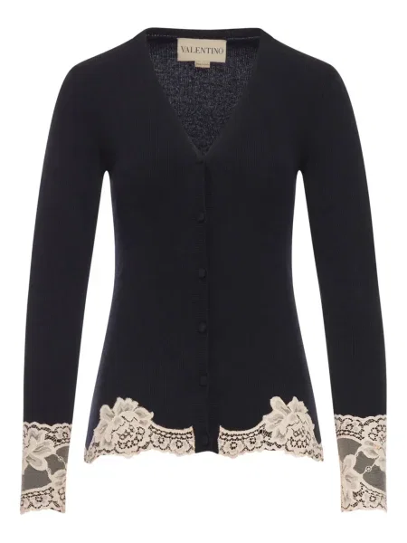 Kardigan Valentino Garavani z kaszmiru czarny