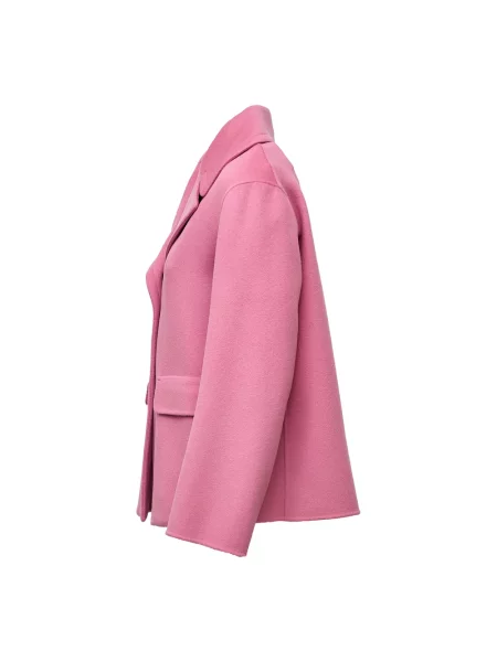 Krótka marynarka Max Mara wełniana różowa