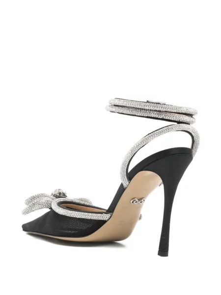 Pantofi cu toc Mach & Mach cu funde negru