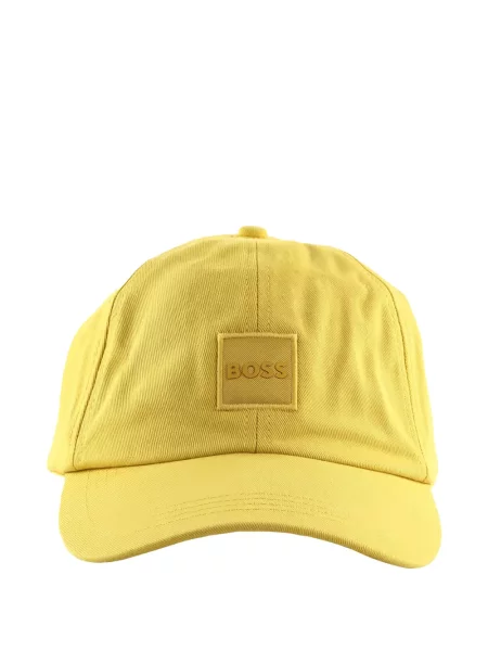 Șapcă Boss cu autograf galben