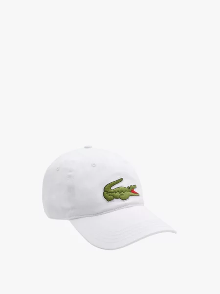 Дитяча кепка Lacoste біла