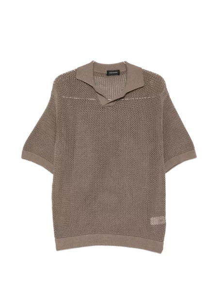 Pletena majica Tagliatore smeđa