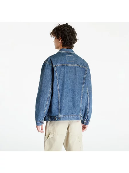 Дънково яке Levi's преходен модел с уголемена кройка синьо