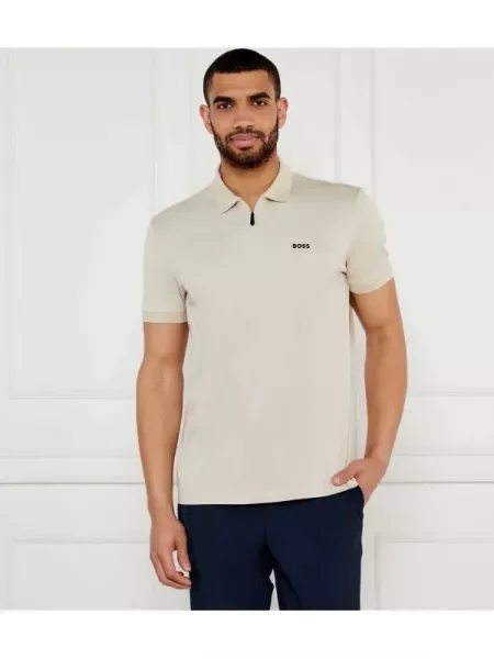 BOSS GREEN Polo Philix | pima bej
