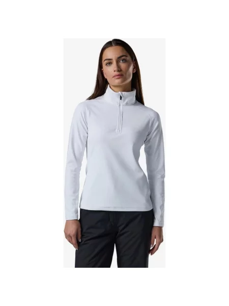 Bluza z kapturem Rossignol Mid Layer Stretch Half Zip S biały
