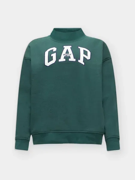 GAP Megztinis be užsegimo tamsiai mėlyna / smaragdinė balta