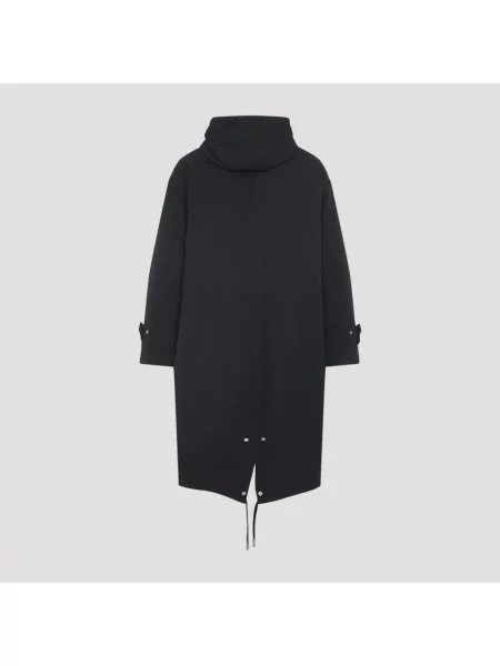 Lniana parka Ami Paris szara