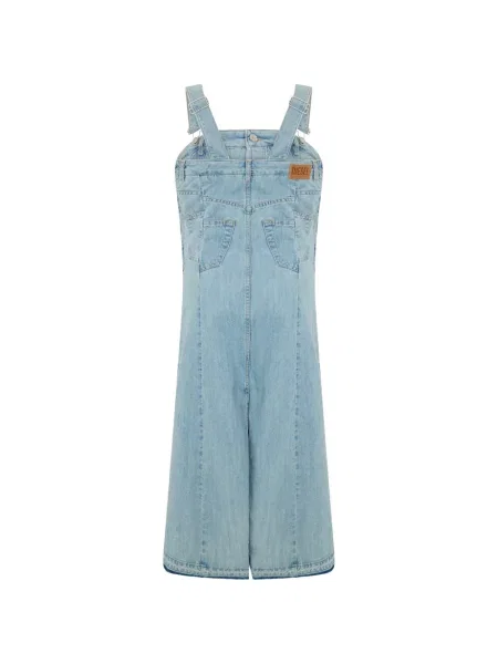 Rochie din denim Diesel albastru