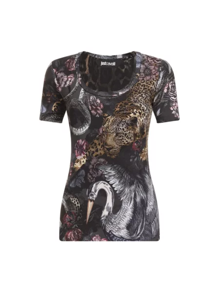 Koszulka Roberto Cavalli z nadrukiem