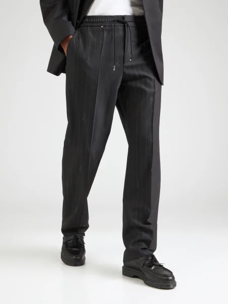 BOSS Pantaloni cu dungÄ� Peter' gri