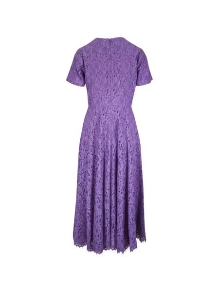 Dans rochie Michael Kors cu model floral din dantelă violet