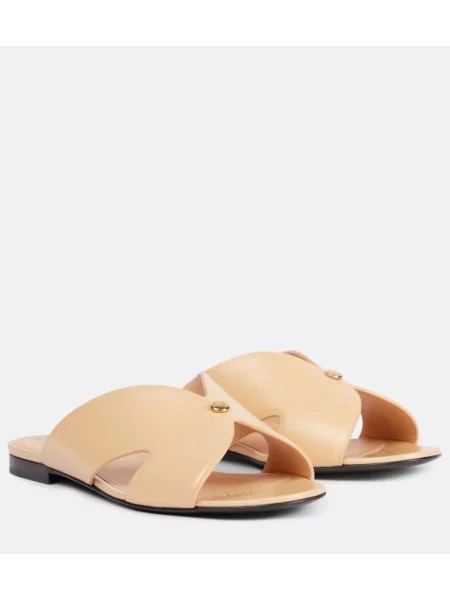 Sandale Loro Piana din piele bej