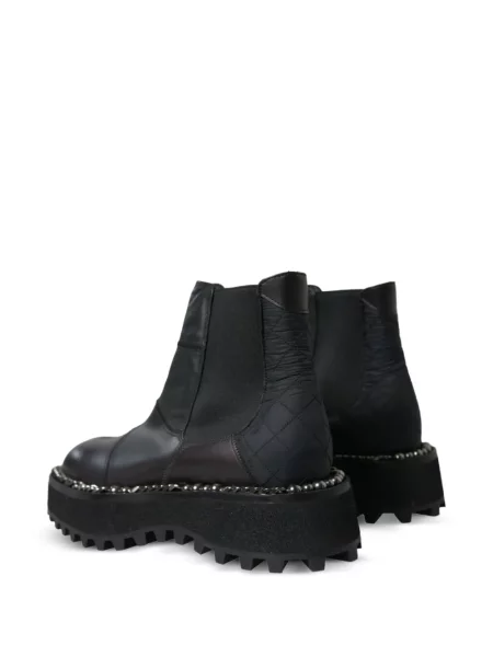 Cizme scurte Dolce & Gabbana cu platformă negru