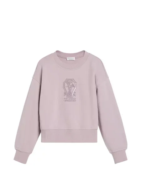 Bluza dziecięca Brunello Cucinelli różowa