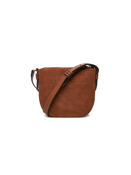 Táska PINKO Hobo Zip Around Mini Al PLTT barna