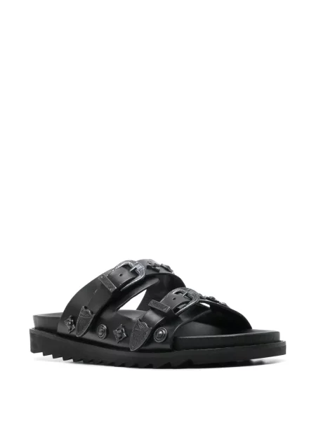 Papuci Toga Virilis din piele negru