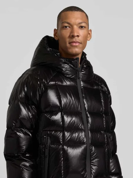 Kurtka o kroju regular fit z kapturem model Down' Dsquared2 Ready To Wear czarna