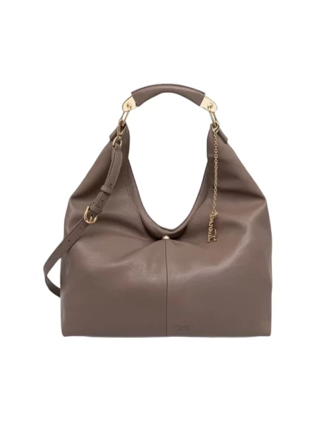 Twinset torebka hobo z imitacji skóry brązowa