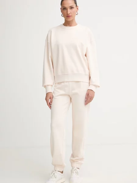Calvin Klein pulover bombažen bež