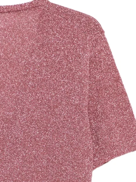 Tricou Circus Hotel cu decolteu în V roz