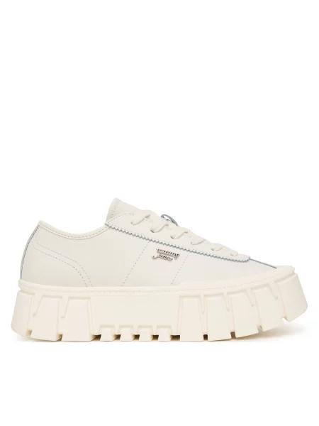 Sneakers Tommy Jeans Tjw Platform Sneaker Leather Lc alb