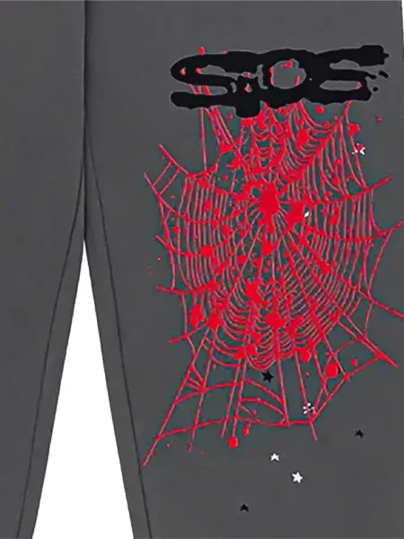 Pantaloni Sp5der alergare gri