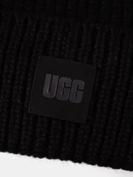 UGG czapka beanie z dodatkiem wełny czarna